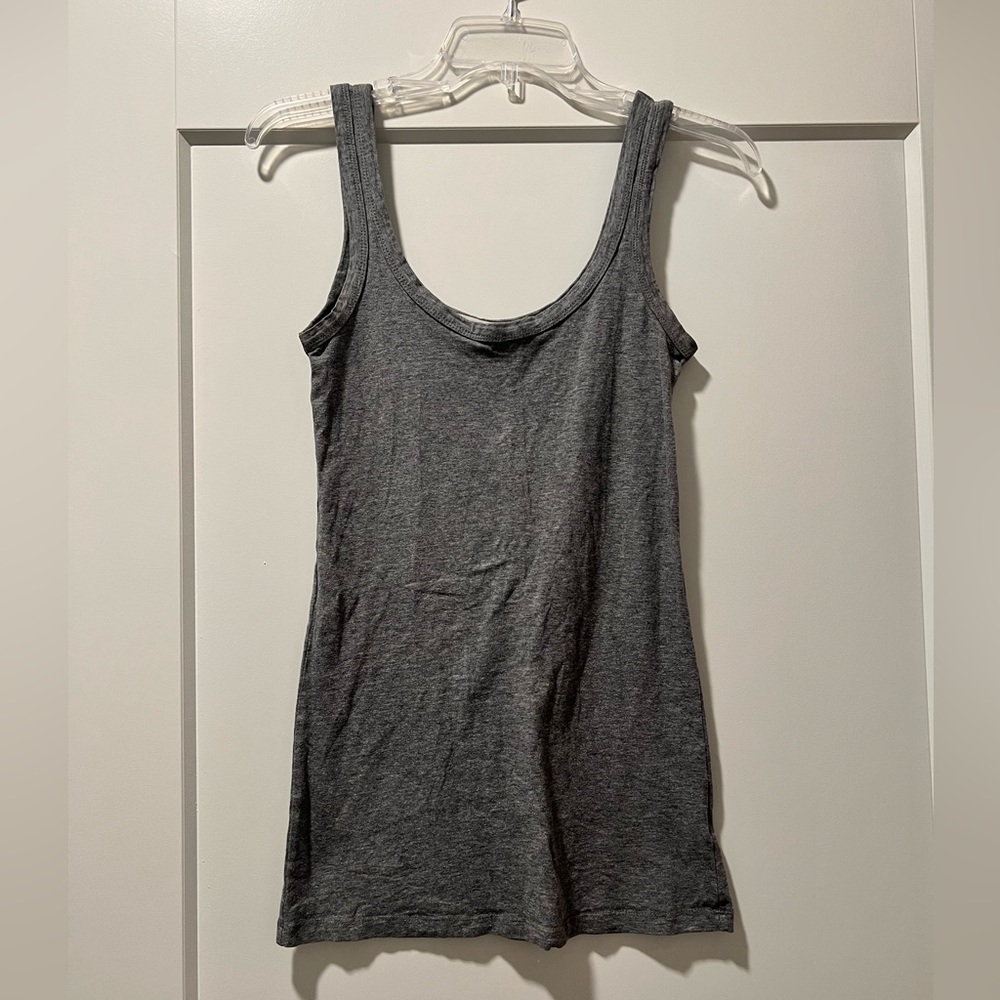 Gray layering tank top